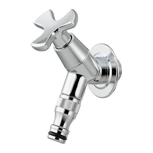 蛇口 Kシリーズ フローラル シャープ クロームメッキ ホースアダプタータイプ (K403) ニッコ...