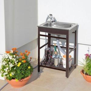 ガーデンシンク 流し台 屋外 水切り 簡単設置 庭 ガーデニング