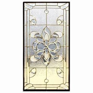 ステンドグラス (SH-A02) 913×480×18mm デザイン ピュアグラス クリア Aサイズ （約13kg） ※代引不可 メーカー在庫限り