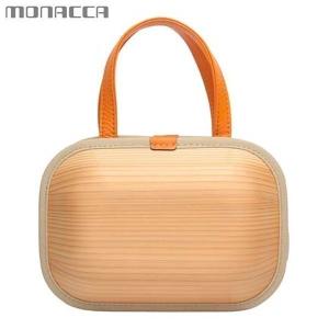 木のバッグ モナッカ monacca ishikoro （ブラウンII） 木製