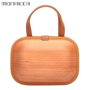 木のバッグ モナッカ monacca ishikoro （ブラウンII） 木製 カバン