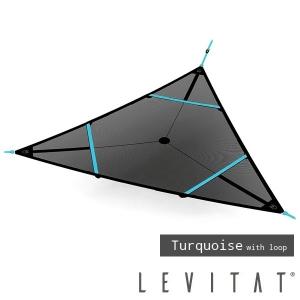 Mt.SUMI ハンモック LEVITAT エアリアルマット ターコイズ Aerial Mat ループ有仕様 330×330×330cm 数量限定 在庫限り｜1128