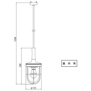 松本船舶照明 マリンランプ 屋内用 R1型ダイ...の詳細画像1