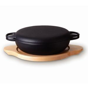 及源鋳造 ニューラウンド万能鍋 特大 22cm 1.6L 南部鉄器 及源 F-158