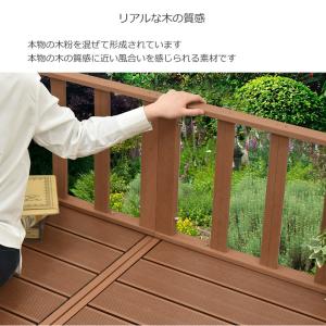 ウッドデッキ 人工木 0.75坪 7点セット ...の詳細画像3