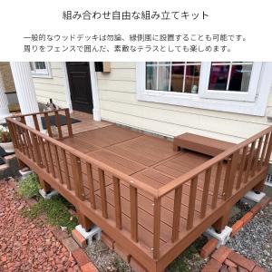 ウッドデッキ 人工木 0.75坪 7点セット ...の詳細画像5
