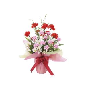 アートフラワー 造花 光触媒 光の楽園 ミックスカーネーション 858R60