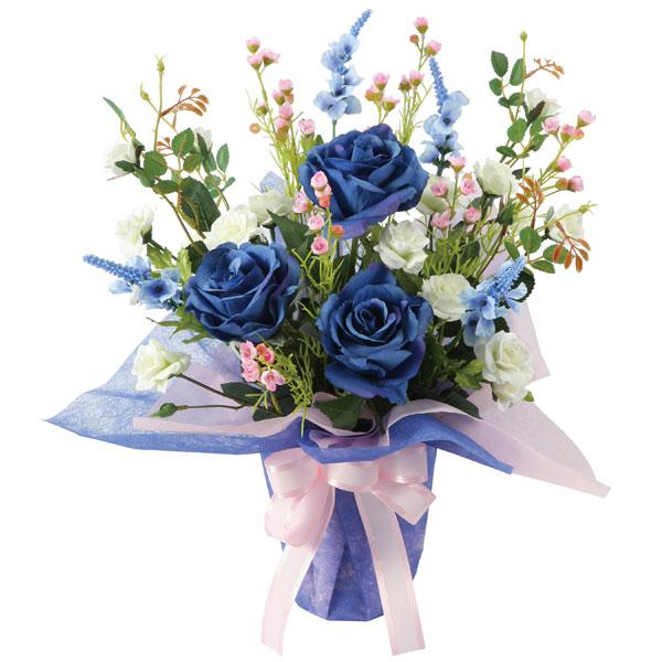 アートフラワー 造花 光触媒 光の楽園 ブルーレイン 880R65