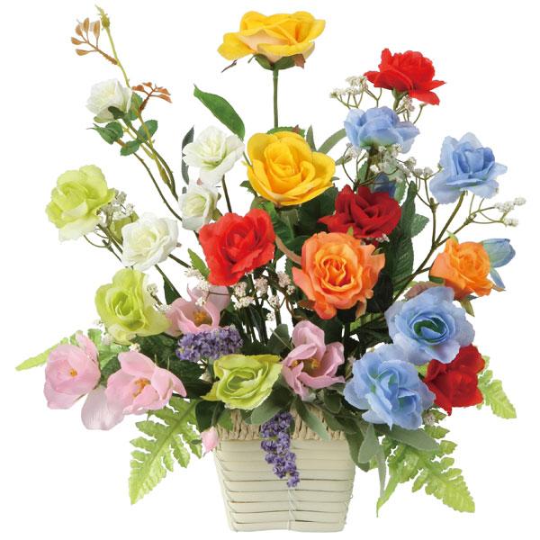 アートフラワー 造花 光触媒 光の楽園 開運８色フラワーＳ 920R60