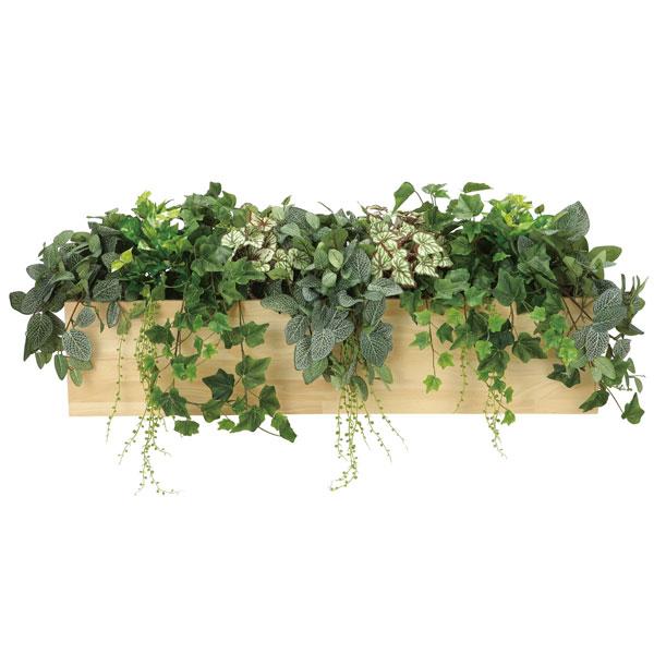 アートグリーン 人工観葉植物 光触媒 光の楽園 ウッドボックスＬ 939R380