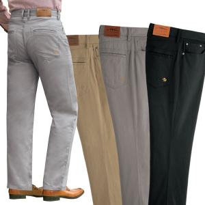 Huntington Club ハンティントン・クラブ 裏起毛チドリ柄ストレッチ