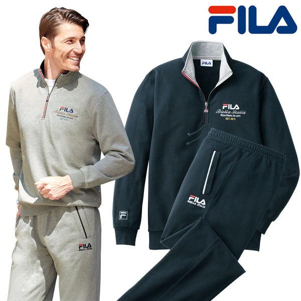 FILA フィラ スエットスーツ 選べる股下 ロゴ入り お出かけジャージ 部屋着 普段着 秋冬春 4...