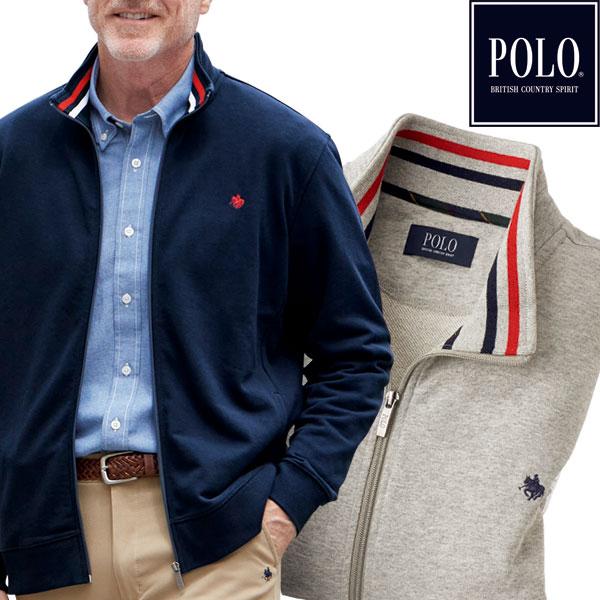 POLO BCS ポロ・ビーシーエス フルジップトレーナー ベーシックアイテム 伸縮素材 メンズ 春...
