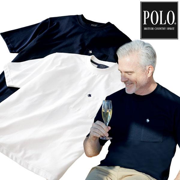 ポロ・ビーシーエス POLO BCS ポケット付きTシャツ 同サイズ2色組 ポケット付きこなれTシャ...