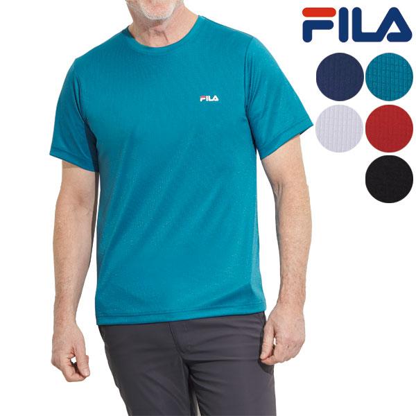 FILA ドライメッシュTシャツ 爽快快適 通気性の良いメッシュ素材 メンズ 40代 50代 60代...