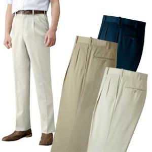 アジャスター付きパンツ 同サイズ2色組 選べる股下 ノータック お