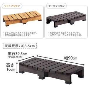 デッキ縁台 ステップ台 幅90×奥行45cm ...の詳細画像3