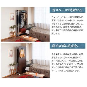 パーテーション ハンガーラックタイプ キャスタ...の詳細画像2