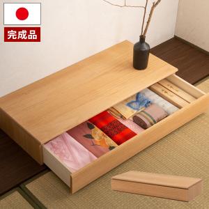 置き床 置床 桐 幅100cm 塗装仕上げ 床の間 引き出し付 完成品 日本製