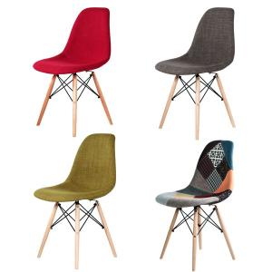 イームズシェルチェア ファブリック 木製脚 ダイニングチェア 椅子 リプロダクト品 1501-NA