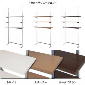 突っ張り 壁面収納ラック 幅120cm 3段タ...の詳細画像2