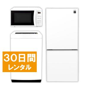 家電レンタル 冷蔵庫 洗濯機 レンジ 30日間 3点セット エリア限定商品