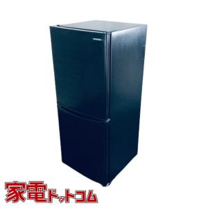 【中古】 アイリスオーヤマ IRISOHYAMA 冷蔵庫 一人暮らし 2022年製 2ドア 142L ブラック 直冷式 右開き IRSD-14A-B