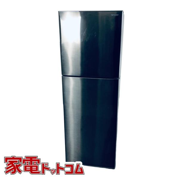 冷蔵庫 中古 シャープ SHARP SJ-D23J-S 2022年製 2ドア 225L ブラック フ...