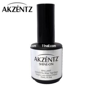 アクセンツ[AKZENTZ]UV/LED シャインオン(15ml)/ノンワイプトップコート[ソークオフ]｜11nail