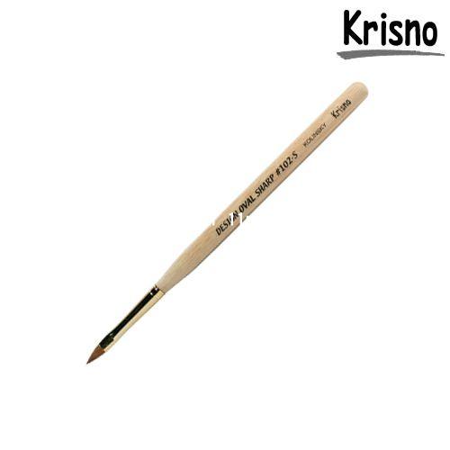 [Krisnoクリスノ]アクリルスカルプチュアブラシ【デザインオーバルシャープ＃102】【検定】