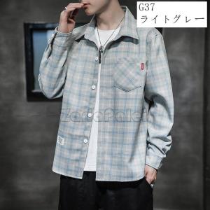 シャツ メンズ 長袖 カジュアル ビジネス ト...の詳細画像4