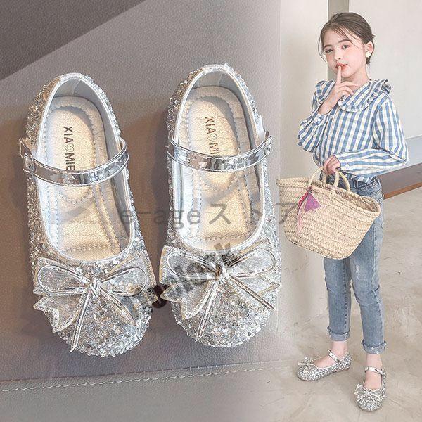 子供靴 フォーマルシューズ 女の子 靴 パンプス 結婚式 ピアノ 発表会 プリンセス 子ども靴 ジュ...