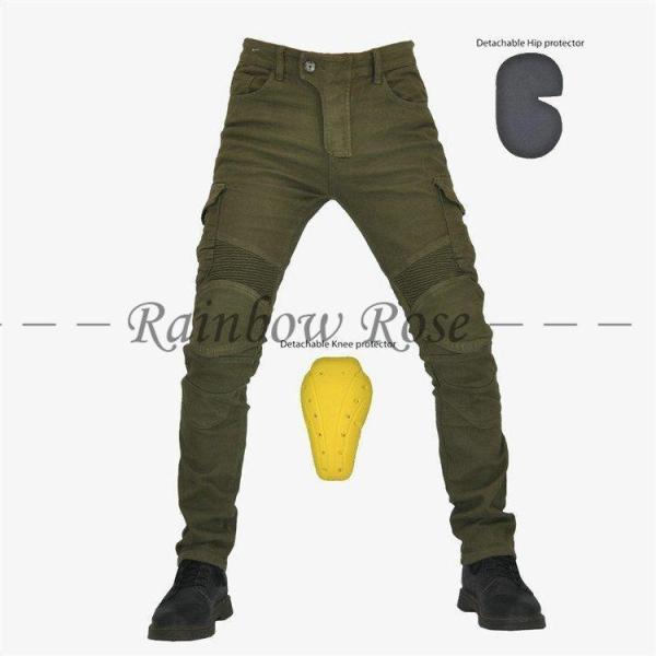 バイクパンツ メッシュ デニムパンツ 通気 バイク レーシング オートバイパンツ バイクウェア ライ...