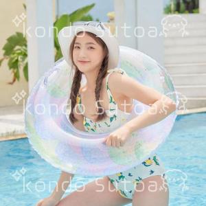 浮き輪 大人用 子供 サイズ 取って 70cm...の詳細画像3