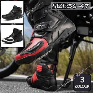 レーシングブーツ メンズ ツーリング ライディングブーツ オンロード