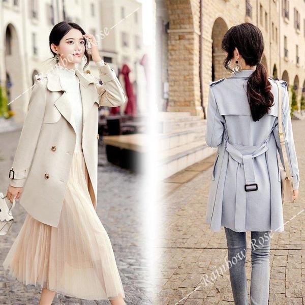 トレンチコート レディース アウター テロンチ 定番 春秋コート ゆったり アウター お洒落　通勤　...