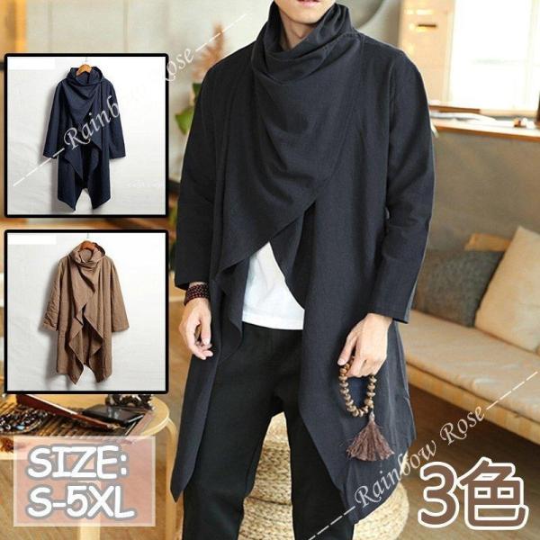 トレンチコート メンズ ミリタリーコート ロングコート スプリングコート ロング丈 アウター チェッ...