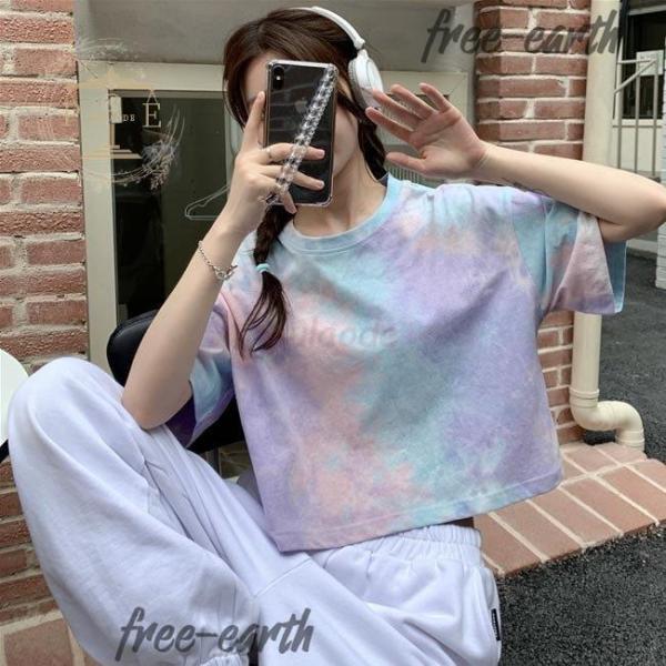 半袖 レディース Tシャツ ショート丈 ゆったり サマーTシャツ カットソー 夏 女性 クルーネック...