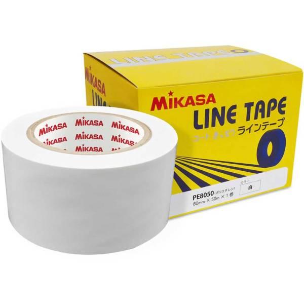 ミカサ ラインテープ80mm 1巻入 ホワイト ACLTPE8050 ( 体育館 テープ 伸びないタ...