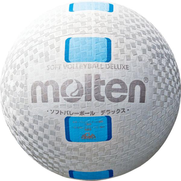 モルテン ソフトバレーボールデラックス 白シアン S3Y1500WC( バレーボール ボール ファミ...