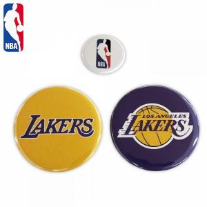 NBA ロサンゼルス・レイカーズ 缶バッチ 3個セット NBA32719 ( バスケットボール バスケ 缶バッジ バッヂ グッズ NBA ロサンゼルス レイカーズ )｜11store