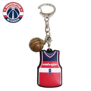 NBA ワシントン・ウィザーズ ラバーキーホルダー #8 八村 塁 NBA34474 ( バスケットボール NBAチーム ファングッズ )｜11store