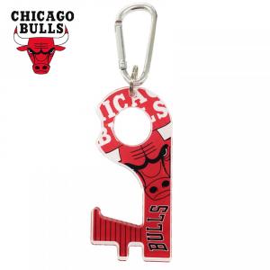 NBA マルチタッチアクリルキーホルダー BULLS NBA34559 ( バスケ シカゴ ブルズ 非接触 非接触リング )｜11store