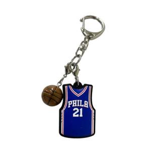 NBA シャーロット・ホーネッツ ユニフォーム型ラバーキーホルダー #1