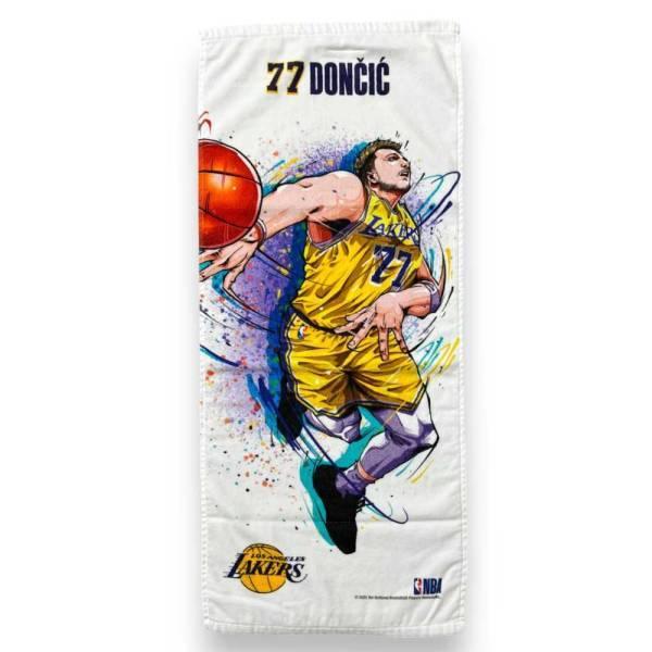 NBA ロサンゼルス・レイカーズ イラストフェイスタオル #77 ルカ・ドンチッチ NBA87606...