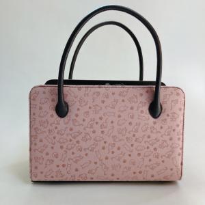 利休バッグ（大） 京都・西陣織 正絹ボストンバッグ 菊花鳳凰文錦