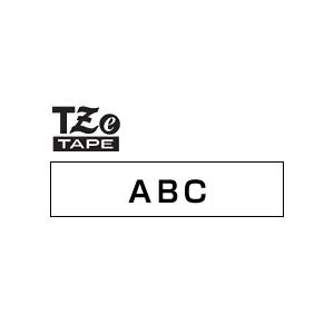 TZeテープ ピータッチ専用テープ(白テープ/黒字)24mm TZE-251｜123mk