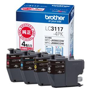 ブラザー工業 LC3117-4PK 4色組 ブラザー純正 インクカートリッジ