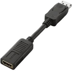 DisplayPort-HDMI変換アダプタ/ディスプレイポートオス-HDMIメス AD-DPHBK｜123mk