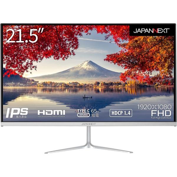 21.5インチ 液晶ディスプレイ(1920x1080/IPS/非光沢/HDMI/Type-C65W給...